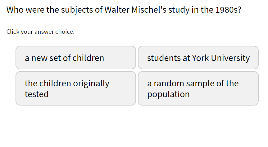 text question with answer choice boxes in 2 columns